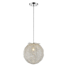 Load image into Gallery viewer, Contemporary Silver Globe Pendant Hanging Light