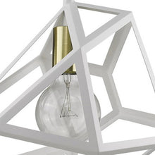 Load image into Gallery viewer, Hedron 1-Light White Pendant