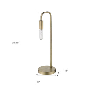 26" Brass Metal Table Lamp