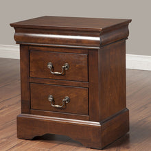 Load image into Gallery viewer, Solid Wood Cappuccino 2 Drawer Nightstand