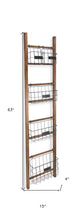 Load image into Gallery viewer, Natural Wood Storage Shelf with 5 Baskets