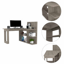 Load image into Gallery viewer, 47&quot; Light Gray L Shape Computer Desk