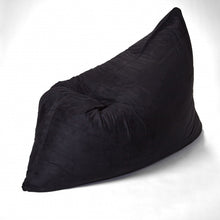 Load image into Gallery viewer, 78&quot; x 58&quot; Black Faux Fur Sofa Sack Bean Bag Lounger