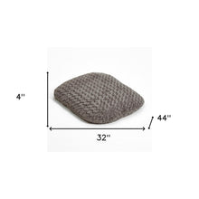 Load image into Gallery viewer, Gray 3&quot; x 4&quot; Lux Faux Fur Oval Pet Bed