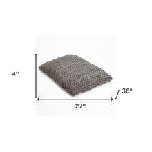 Load image into Gallery viewer, Gray 2&quot; x 3&quot; Lux Faux Fur Rectangle Pet Bed