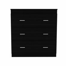 Load image into Gallery viewer, 31&quot; Black Three Drawer Dresser