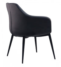 Load image into Gallery viewer, Gray Black Velvet Dining Chair