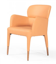 Load image into Gallery viewer, Peach Rosegold Dining Chair
