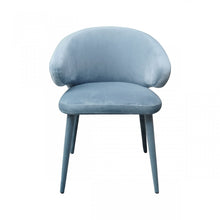 Load image into Gallery viewer, Blue Gray Fabric Wrapped Dining Chair
