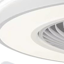 Load image into Gallery viewer, White Compact LED Fan and Light