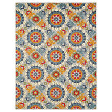 Load image into Gallery viewer, 2&#39; X 4&#39; Orange And Ivory Moroccan Stain Resistant Indoor Outdoor Area Rug