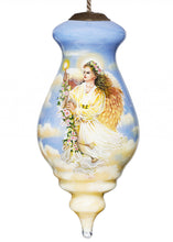 Load image into Gallery viewer, Angel Divine Hand Painted Mouth Blown Glass Ornament