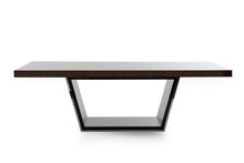 Load image into Gallery viewer, 30&quot; Ebony High Gloss Mdf And Steel Dining Table