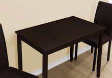Load image into Gallery viewer, 68&quot; X 75&quot; X 102&quot; Cappuccino  Solid Wood  Foam  Veneer  Leatherlook  3Pcs Dining Set