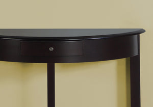 32" Dark Brown End Table With Shelf