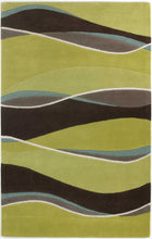 Load image into Gallery viewer, 5&#39; X 8&#39;  Wool Lime Or  Mocha Area Rug