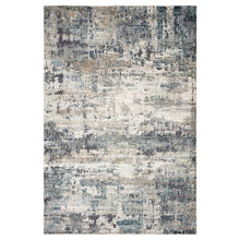 Load image into Gallery viewer, 5&#39;X8&#39; Ivory Teal Machine Woven Abstract Splatter Indoor Area Rug