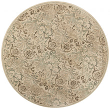 Load image into Gallery viewer, 8&#39;X11&#39; Ivory Machine Woven Floral Traditional Indoor Area Rug