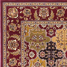 Load image into Gallery viewer, 8&#39;X11&#39; Red Machine Woven Traditional Quatrefoil Indoor Area Rug