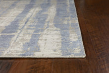 Load image into Gallery viewer, 5&#39;X7&#39; Grey Blue Hand Loomed Abstract Brushstroke Indoor Area Rug