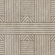 Load image into Gallery viewer, 7&#39; X 9&#39; Beige Geometric Lines Uv Treated Indoor Area Rug