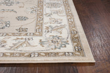 Load image into Gallery viewer, 5&#39;X8&#39; Beige Ivory Bordered Floral Indoor Area Rug