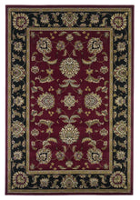 Load image into Gallery viewer, 5&#39;X8&#39; Red Black Machine Woven Floral Traditional Indoor Area Rug