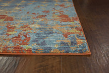 Load image into Gallery viewer, 9&#39; X 13&#39;  Polypropylene Blue Or  Coral  Area Rug
