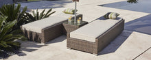 Load image into Gallery viewer, 78&quot; X 29&quot; X 28&quot; Brown 3Piece Outdoor Armless Chaise Lounge Set With  Cushions