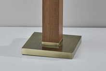 Load image into Gallery viewer, Black Wood Monument Table Lamp
