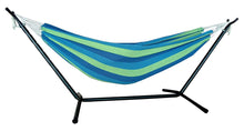 Load image into Gallery viewer, Ocean Stripe Double Classic 2 Person Hammock With Stand