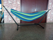 Load image into Gallery viewer, Ocean Stripe Double Classic 2 Person Hammock With Stand
