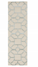 Load image into Gallery viewer, 5&#39;X7&#39; Beige Hand Tufted Geometric Indoor Area Rug