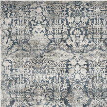 Load image into Gallery viewer, 3&#39;X5&#39; Teal Machine Woven Floral Traditional Indoor Area Rug