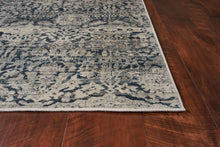 Load image into Gallery viewer, 3&#39;X5&#39; Teal Machine Woven Floral Traditional Indoor Area Rug