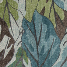 Load image into Gallery viewer, 5&#39; X 8&#39; Blue Tropical Leaves Indoor Area Rug