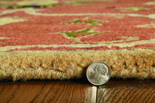 Load image into Gallery viewer, 7&#39; Sienna Orange Hand Tufted Wool Traditional Floral Indoor Runner Rug