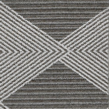Load image into Gallery viewer, 5&#39; X 8&#39; Grey Or  Ivory Geometric Diamond Area Rug