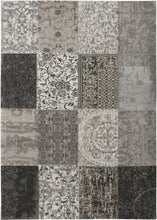 Load image into Gallery viewer, 3&#39; X 5&#39; Black White And Grey Patchwork Design Area Rug