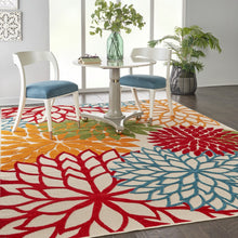 Load image into Gallery viewer, 3&#39; X 4&#39; Green And Ivory Floral Indoor Outdoor Area Rug