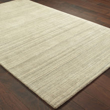 Load image into Gallery viewer, 5’ X 8’ Two-Toned Beige And Grayarea Rug