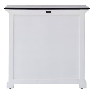 Modern Farmhouse Black And White Accent Cabinet