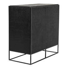 Load image into Gallery viewer, Modern Rustic Black And Natural Accent Cabinet