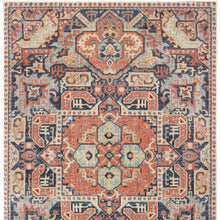 Load image into Gallery viewer, 8’X11’ Blue And Orange Tribal Area Rug