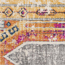 Load image into Gallery viewer, 10&#39; Orange And Ivory Southwestern Dhurrie Runner Rug