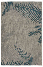 Load image into Gallery viewer, 8&#39; X 9&#39; Gray Floral Indoor Outdoor Area Rug