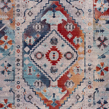 Load image into Gallery viewer, 5’ x 8’ Multicolored Boho Chic Area Rug