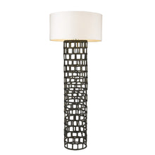 Load image into Gallery viewer, Vallin 1-Light Black Gold Floor Lamp