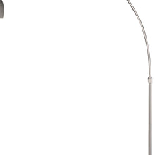 Load image into Gallery viewer, Mid 1-Light Brushed Nickel Adjustable Arc Floor Lamp With Metal Shade (94&quot;)