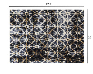2' x 3' Modern Ombre Geo Washable Floor Mat